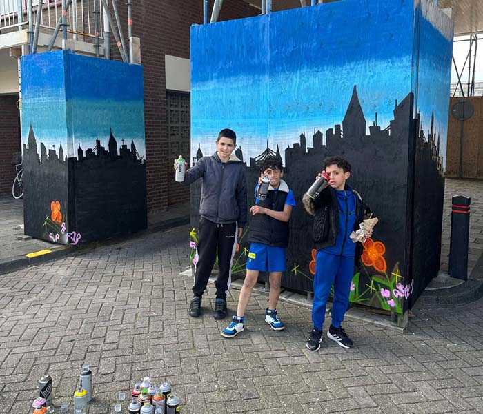 Graffiti lessen door echte artiesten